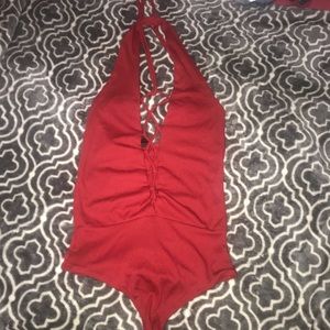 Lace up bodysuit